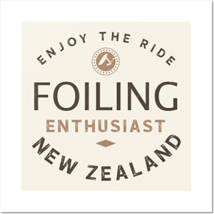 Foiling Enthusiast - New Zealand Posters and Art